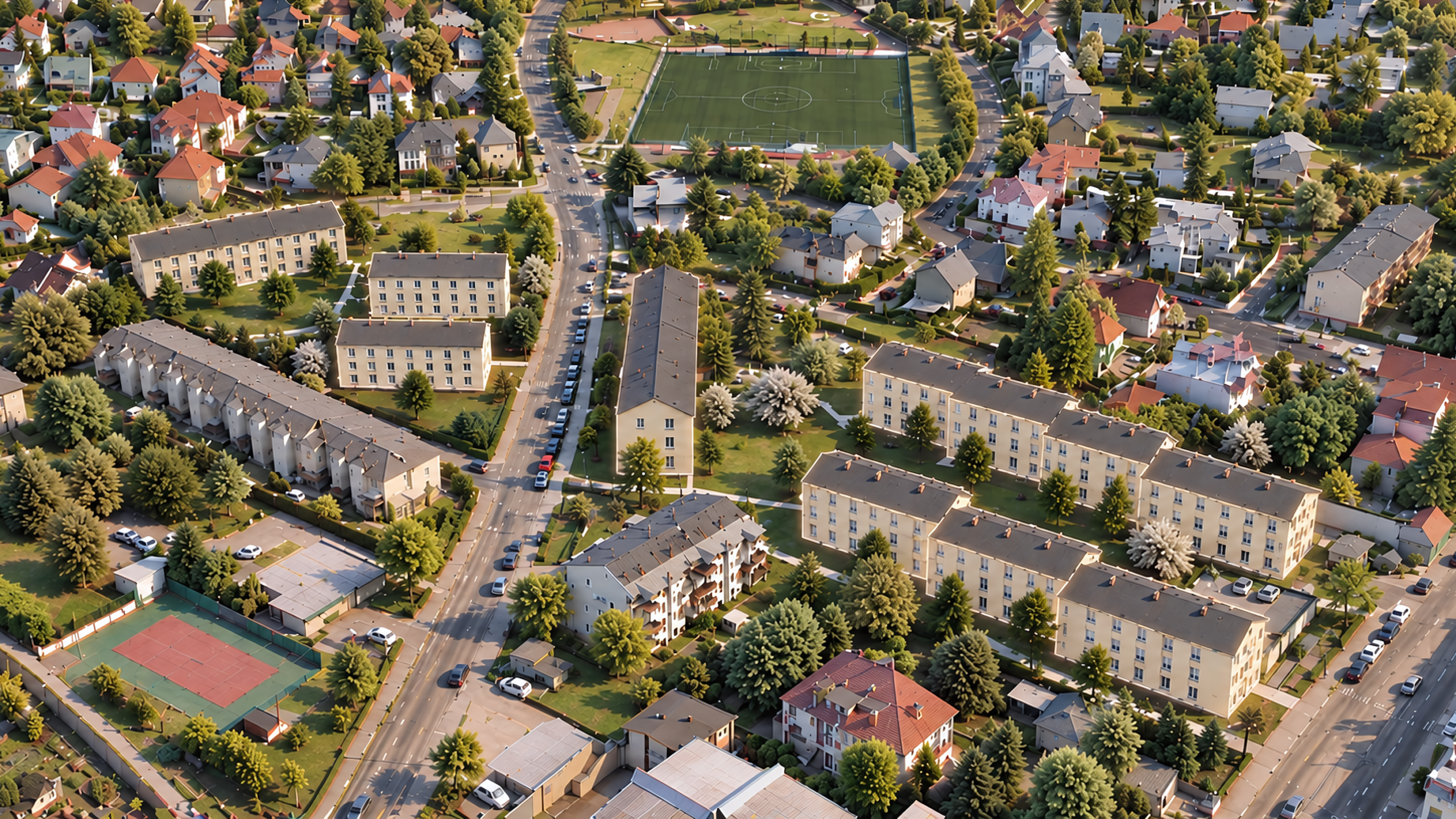 Wohnhausanlage Hütteldorfer Straße 268-274, Wien – Luftbild
